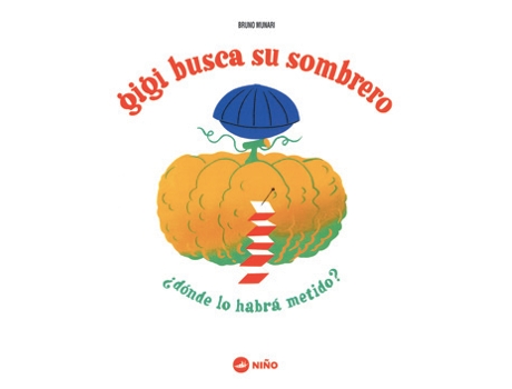 Livro Gigi Busca Su Sombrero de Bruno Munari (Espanhol)
