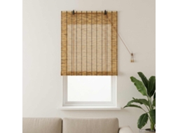 Vidaxl Estores De Rolo Castanho 60 X 160 Cm Junco