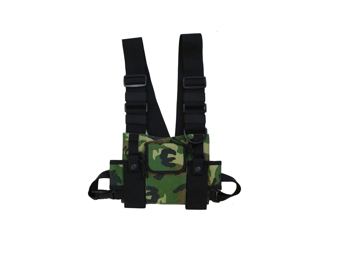 Mochila Torácica Multifuncional Para Corrida E Esportes Ao Ar Livre Com Múltiplos Bolsos Oxford Cloth Unisex