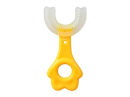 1pc Escova de Dentes em Forma U 360 Graus Bebê Silicone Macio GOKOCO
