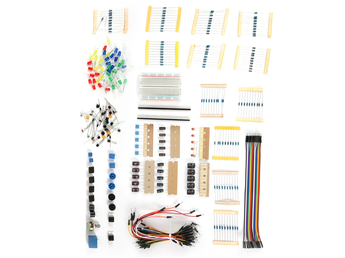Laxiscreed Kit De Acessórios Para Experimentos Com Placa De Desenvolvimento, Compatível Com Breadboard De 400 Furos