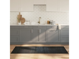 Vidaxl Tapete Retangular 70x200 Cm Bambu Cinzento