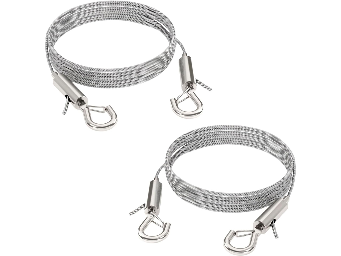 Conjunto De 2 Fios Aço Inoxidável Para Pendurar Quadros, Com Ganchos