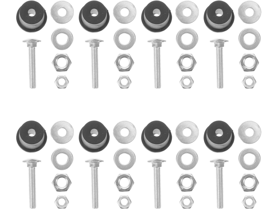 Collbath Conjunto De 8 Peças Para Montagem Lavatório Shampoo Buchas Borracha E Parafusos Fixação Do Mecanismo Inclinação