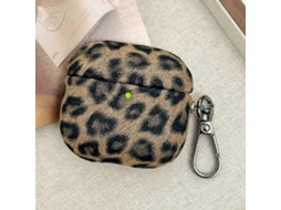 Capa De Policarbonato Para Fones De Ouvido Sem Fio Airpods Pro Com Textura De Leopardo