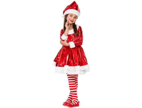 Fato de Menina  Mãe Natal Eléctrica (Tam: 5 a 6 anos)