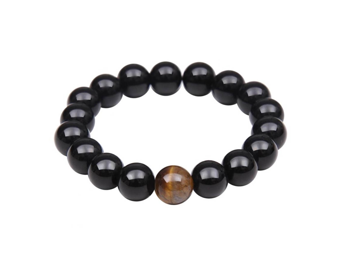 Pulseira De Pérolas Elástica Estilosa