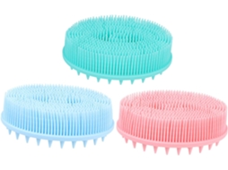 Lurelia Pack De 3 Escovas De Banho Para Bebé, Silicone Macio E Massagem Suave, Uso Diário Confortável