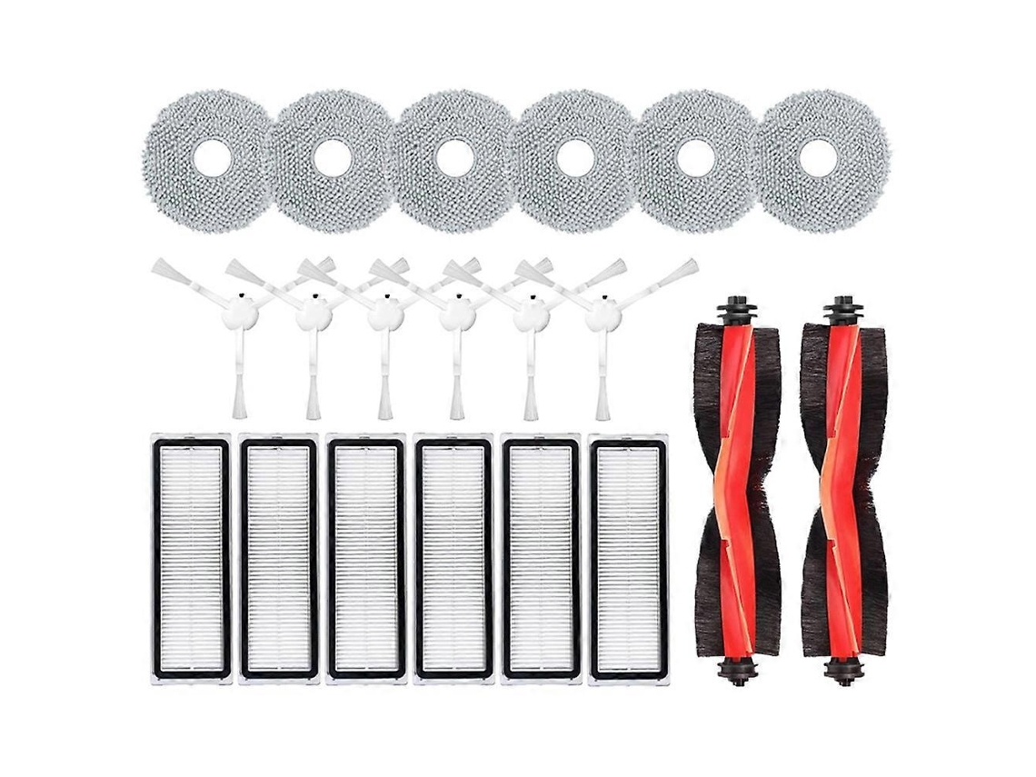 Peças De Reposição E Acessórios Para Aspirador Robô Xiaomi S10+ / S10 Plus B105: Escova Lateral Principal, Filtro Hepa, Pano De Limpeza.