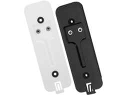 Suporte de parede Toddmomy Campainha com base de cama, 2 peças brancas, placa traseira de substituição