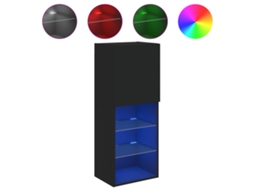 Móvel de Tv com Luzes Led 40,5x30x102 Cm Preto MAISON EXCLUSIVE