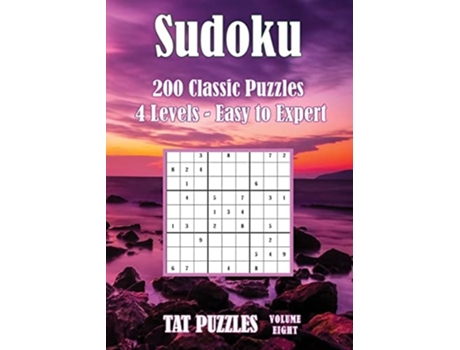 Livro Sudoku 200 Classic Puzzles - Volume 8 4 Levels - Easy To Expert De Tat Puzzles (inglês)