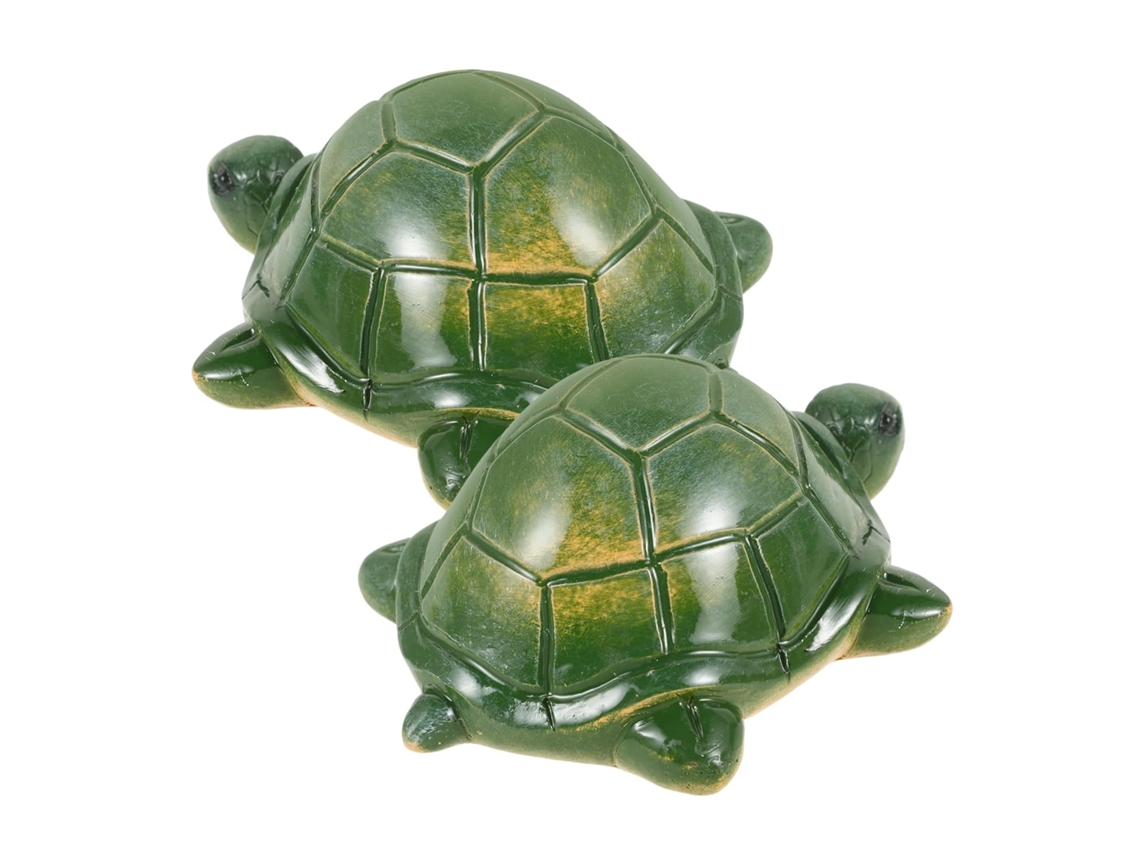 Conjunto De 2 Puxadores Decorativos Para Banheiro Com Design De Tartaruga Marinha, Tampas De Rosca De Cerâmica Slowmoose