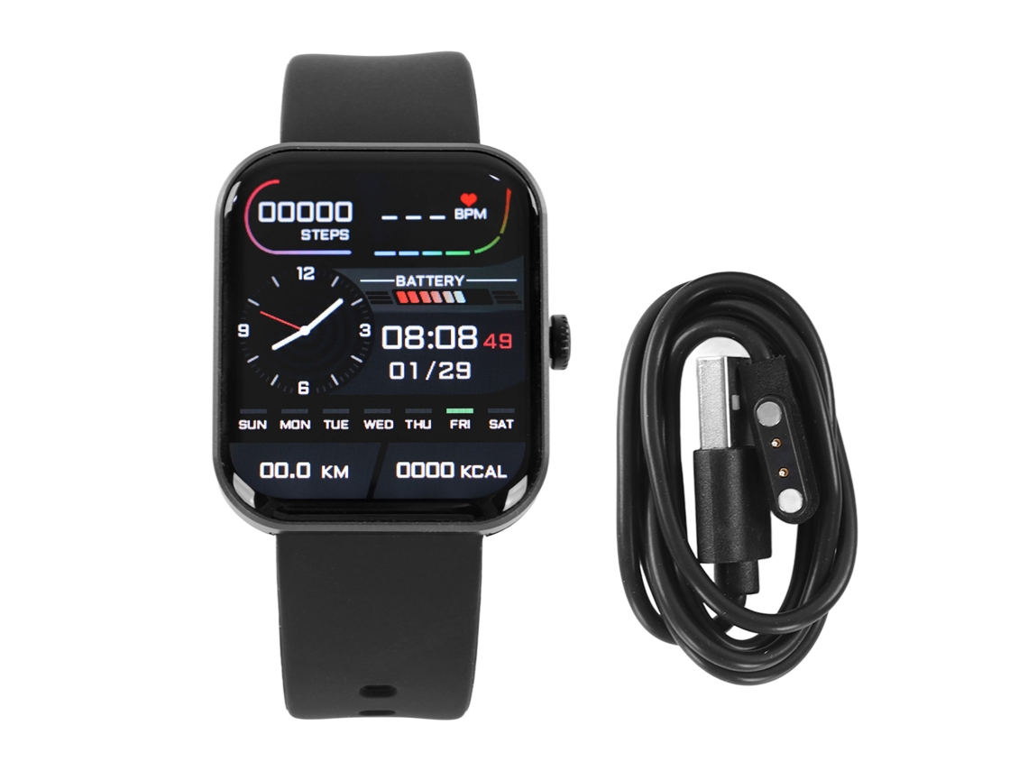 Relógio Inteligente Esportivo Monitor De Sono Temperatura Touch Screen Para Android Ios