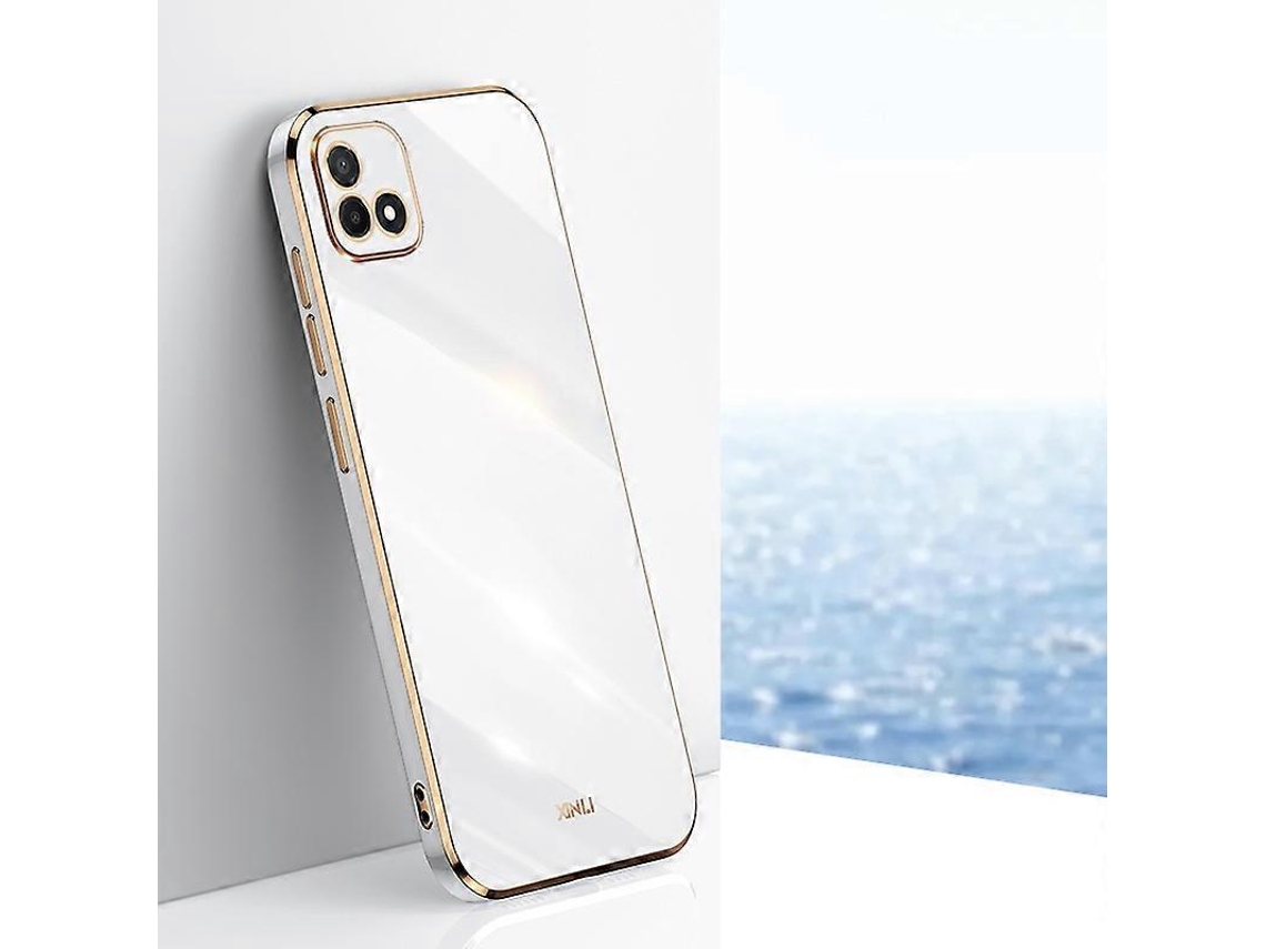 Capa De Celular De Tpu Galvanizada Com Borda Reta 6d Para Realme C20 Xinli
