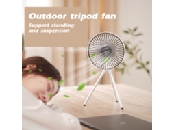Ventilador Tripé Portátil Usb Recarregável 3 Velocidades