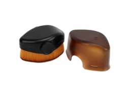 Pincel portátil Rebe para pó de unhas, removedor de poeira e limpador para manicure e maquiagem, preto.
