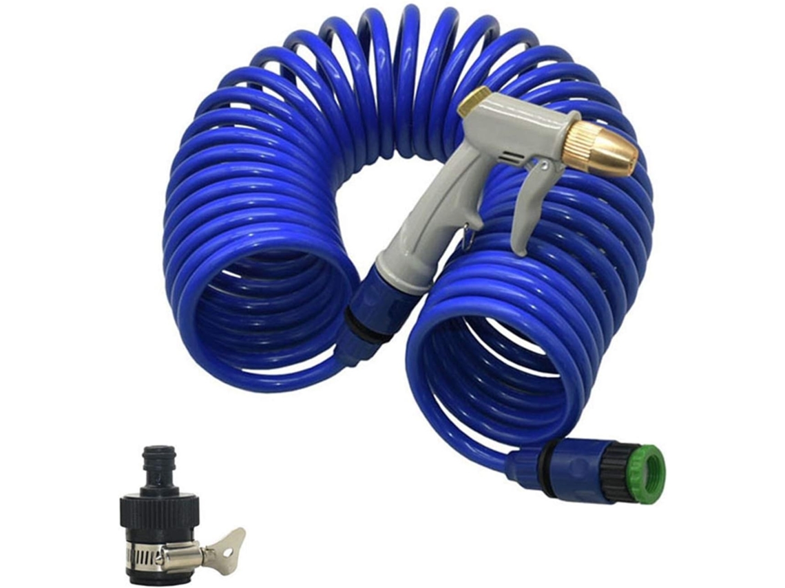 Mangueira de Jardim com Conexão Rápida, Bico para Tubo Mola em Eva, Kit Multifuncional Aspersão Lavagem | S/MARCA