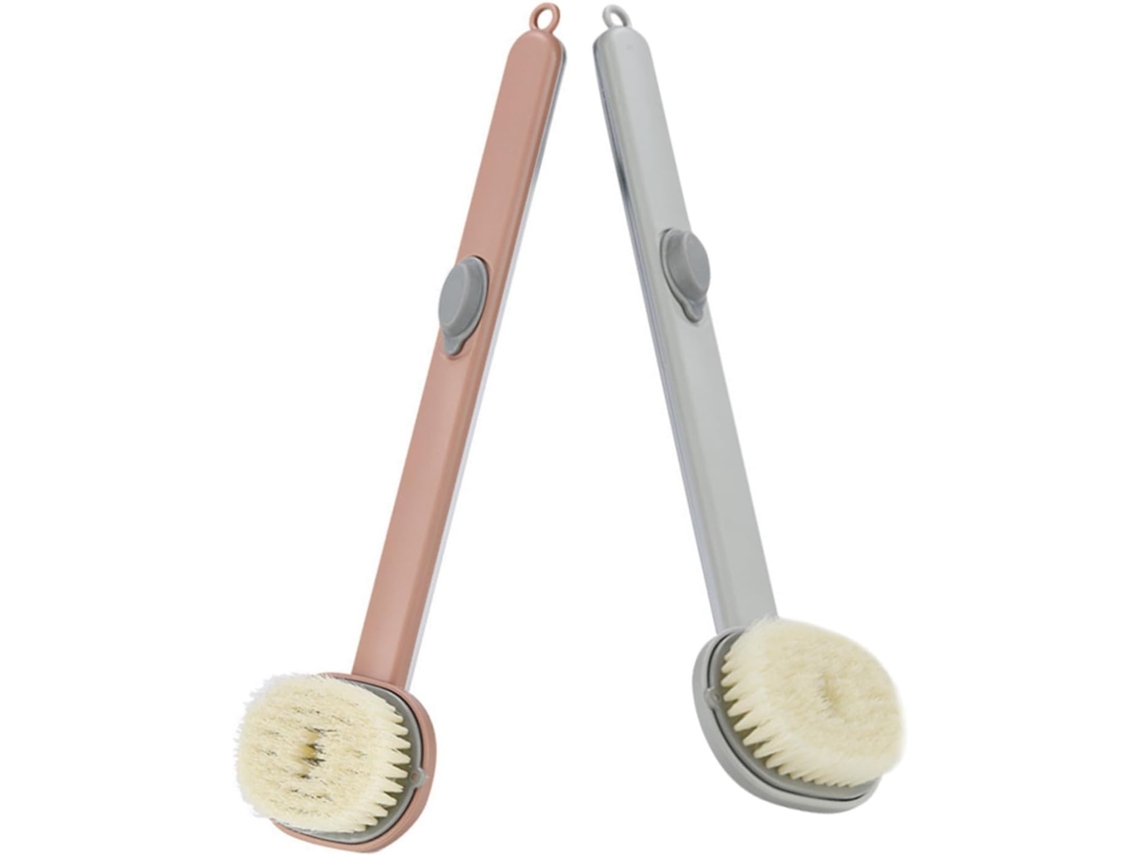 Lurelia Conjunto De 2 Escovas Para Costas Para Duche, Com Argola E Massagem Suave
