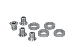 Parafusos de fixação do tabuleiro interior (m8 x 9,6 / 1 unidade = 4 peças) e espaçadores (1 unidade = 4 peças) SHIMANO FC-4703