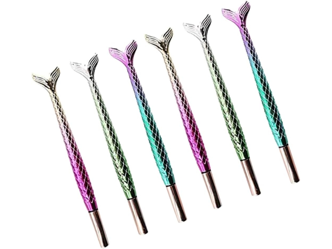Conjunto De 6 Canetas Em Gel Showeroro, Para Caligrafia, Ponta Fina,