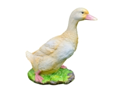 Estátua De Pato Amarela Resina Simulação Para Jardim