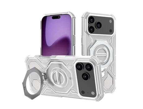 Capa Protetora Com Airbag E Suporte Para Telemóveis Apple (iphone 16 Transparente)