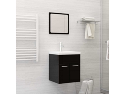 Vidaxl Lavatório Embutido C/ Torneira 42x39x18 Cm Cerâmica Branco