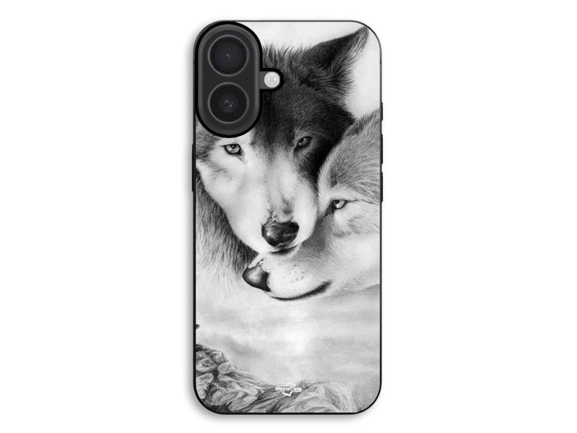 Capa Para Celular - Maniacase - Iphone 17 - Silicone Tpu - Macia - Animais Em Preto E Branco