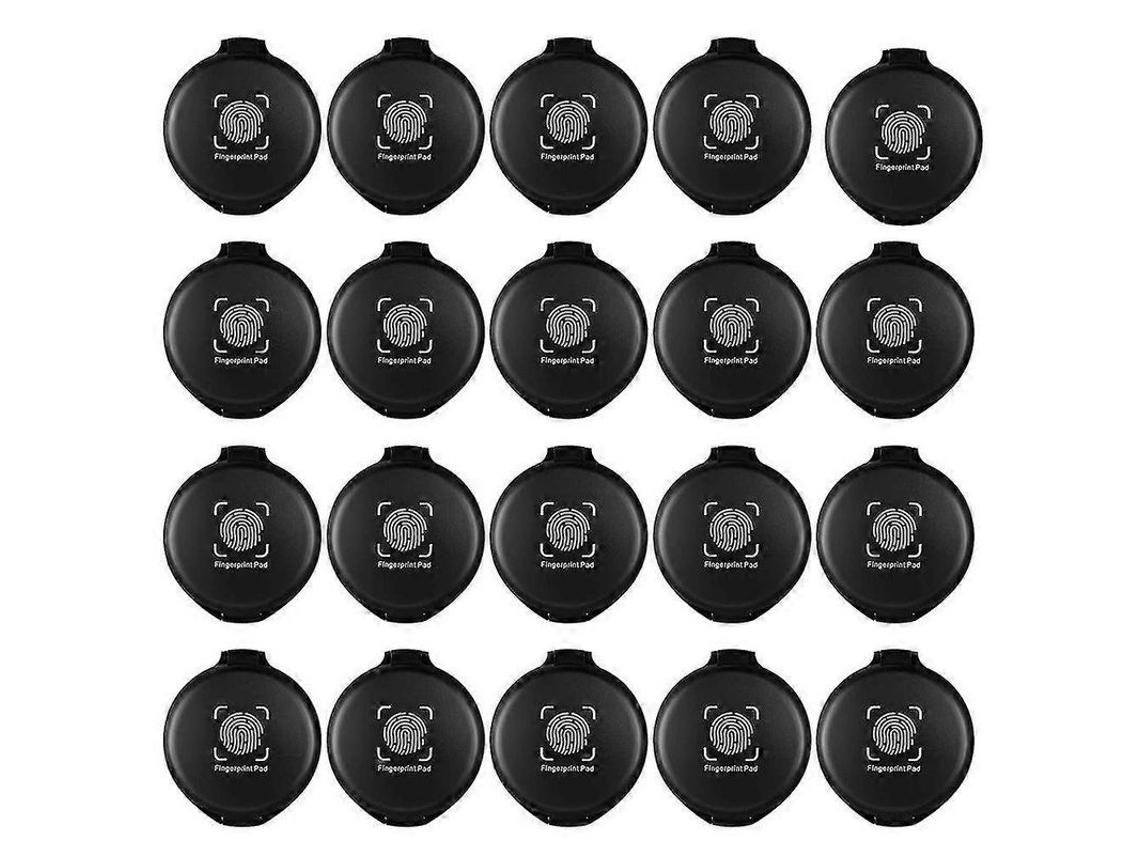 2026 20 Toallitas de Tinta Digital Mini Negras para Notariado e Identificación