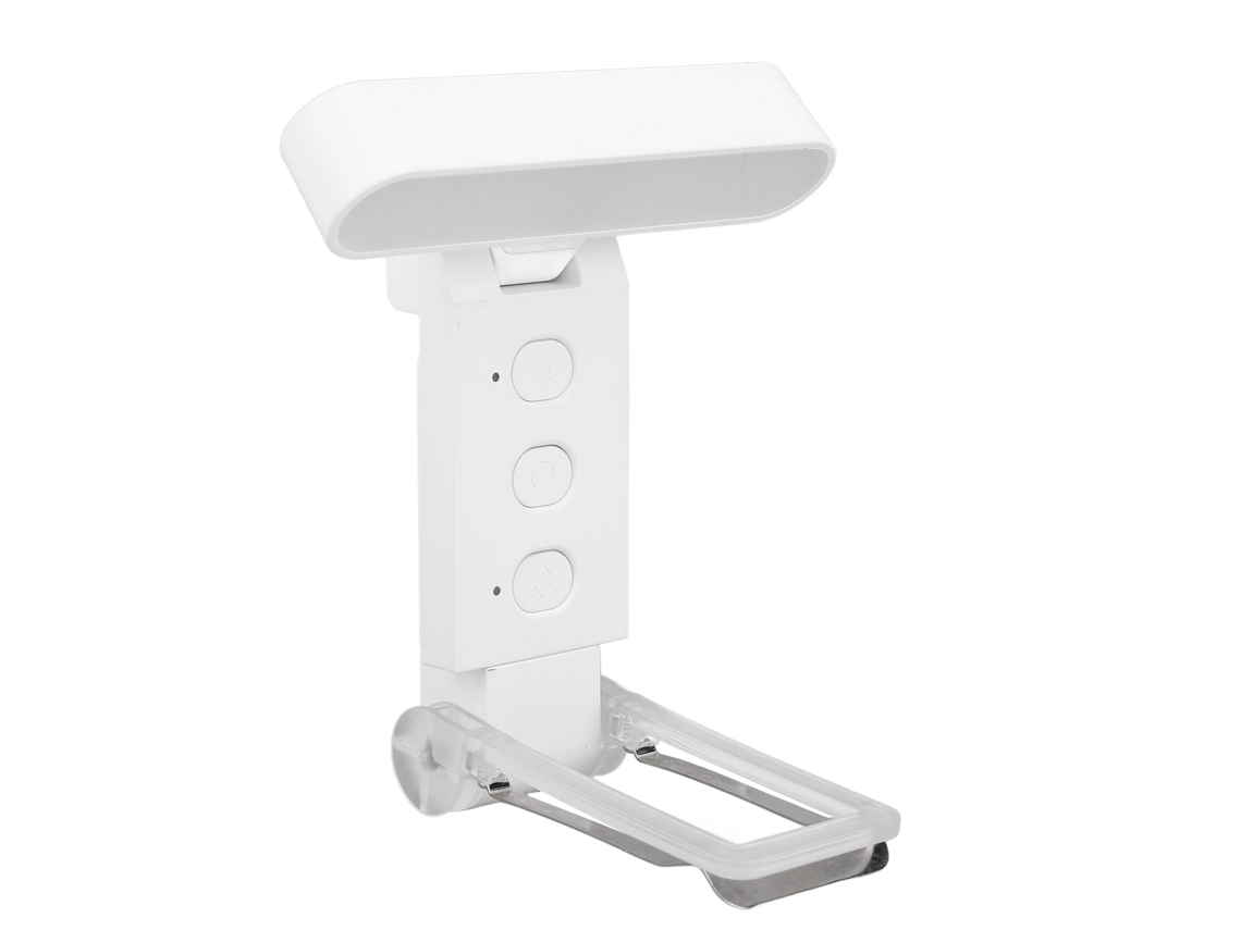Luz Mali de Leitura Usb, Recarregável, 6 Níveis, Timer, Branco