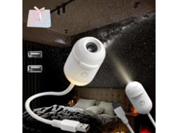 Projetor Galáxia 2em 1com Luz Noturna, Projetor Céu Estrelado com Diversas Projeções de Filmes, Lâmpada LED Espacial