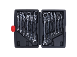 Laxiscreed Kit De 12 Chaves De Catraca Com Cabeça Móvel E 72 Dentes Para Uso Profissional
