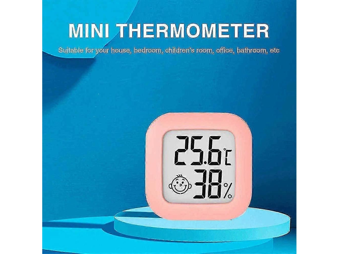 Mini Termômetro Digital Lcd Para Ambientes Internos Com Sensor De Umidade E Mini Termômetro.