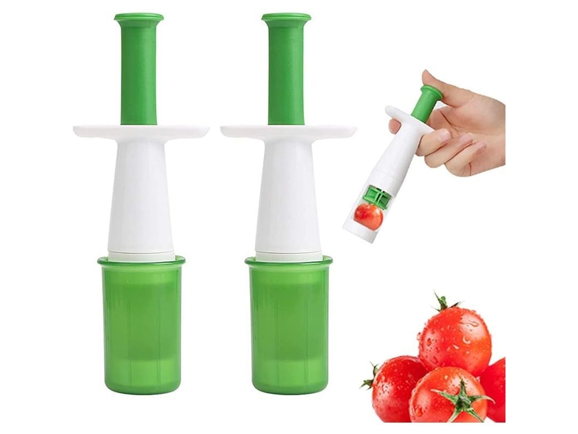Cortador De Uvas Tomate Verduras 2 Piezas Herramienta Multifuncional De Corte Criativo Para Ensaladas Accesorios De Cozinha