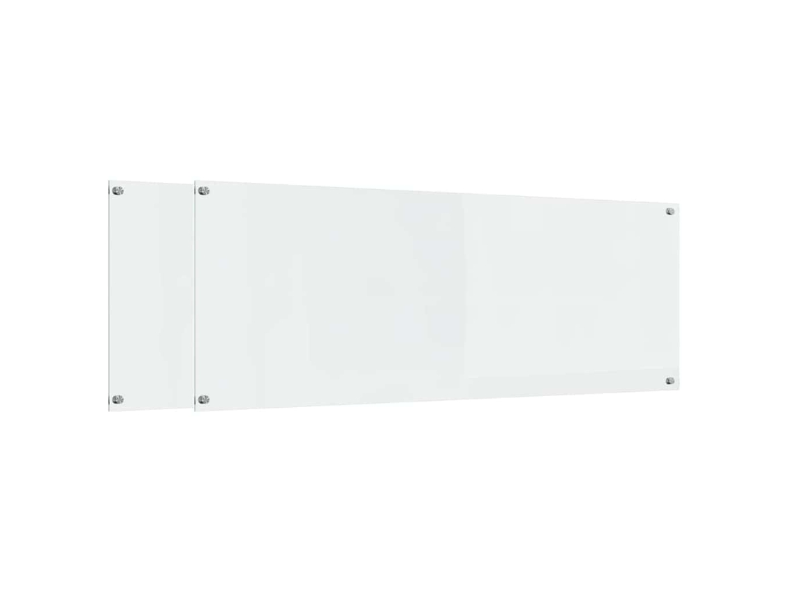 Conjunto 2 Proteção De Cozinha Vidaxl Transparente Vidro Temperado (110 X 40 Cm)