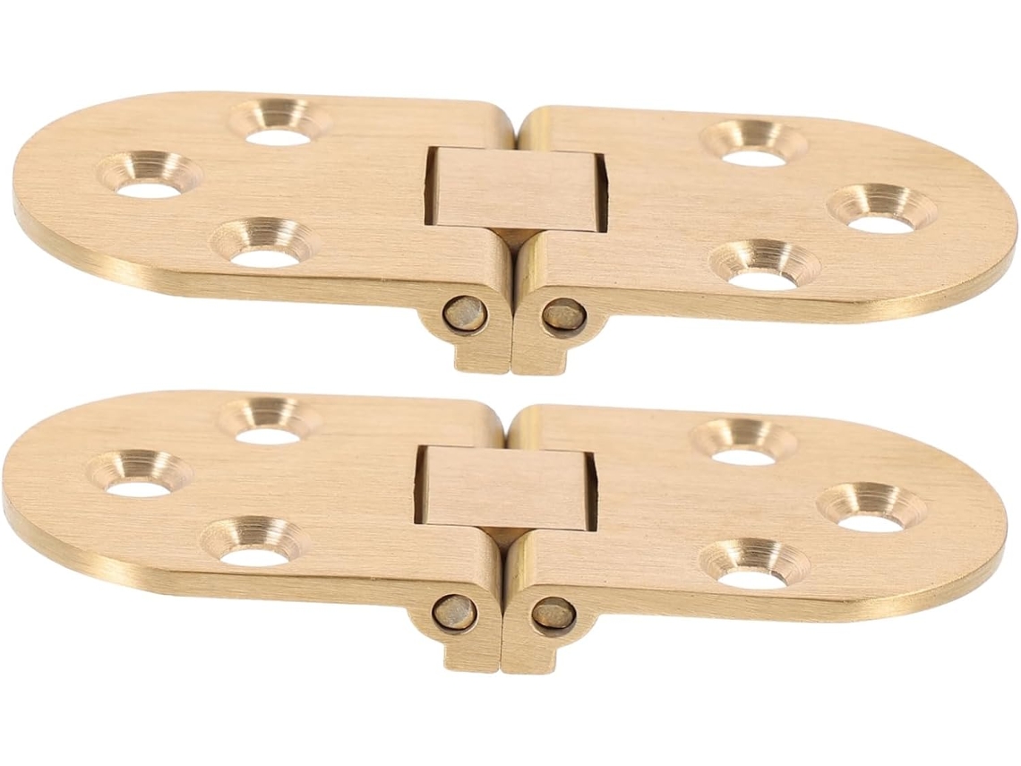 Dobradiça De Mesa Articulada Em Latão, Conjunto 2 Peças Com