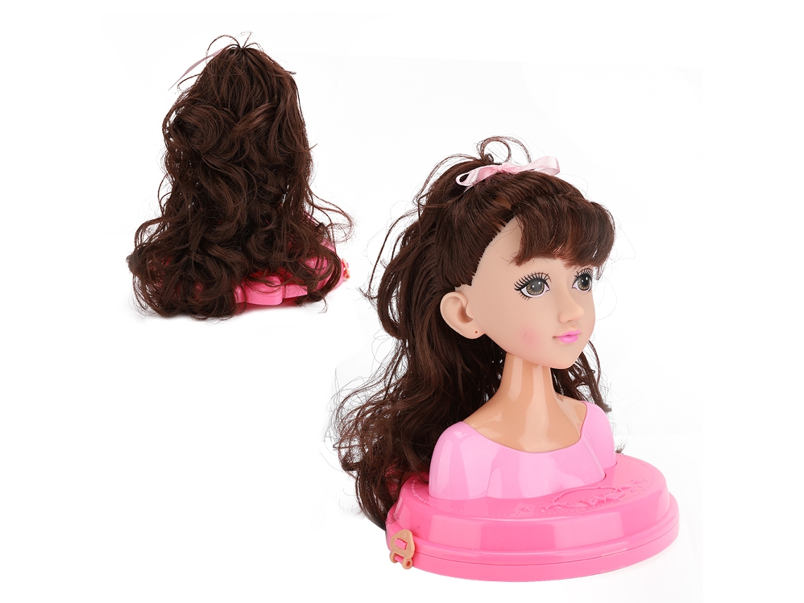 Primerox conjunto Boneca Busto Maquiagem Penteado Brinquedo Menina Presente My319 6