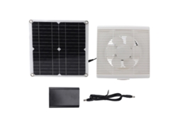 Ventoinha Solar Laxiscreed De 12w Com Painel Monocristalino E Exaustor De 12v Dc