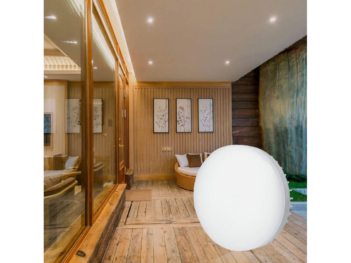 Lâmpada LED 2026 7w Gx53, tipo spot, para substituição de lâmpadas halógenas em armários.
