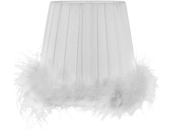 Capa Protetora Leve em Tecido Branco 0211 para Luminárias de Mesa e Parede, Feita À Mão e Decorativa. SFUSHOS
