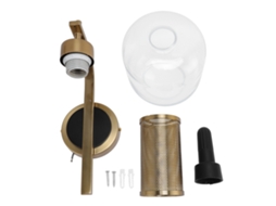 Luminária de parede vintage com vidro industrial para sala, quarto