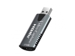 Liga De Alumínio Portátil Usb Hd Video Obs Placa De Captura Adequado Para Coleta De Alta Definição Ensino Gravação Imagem Cinza Escuro*