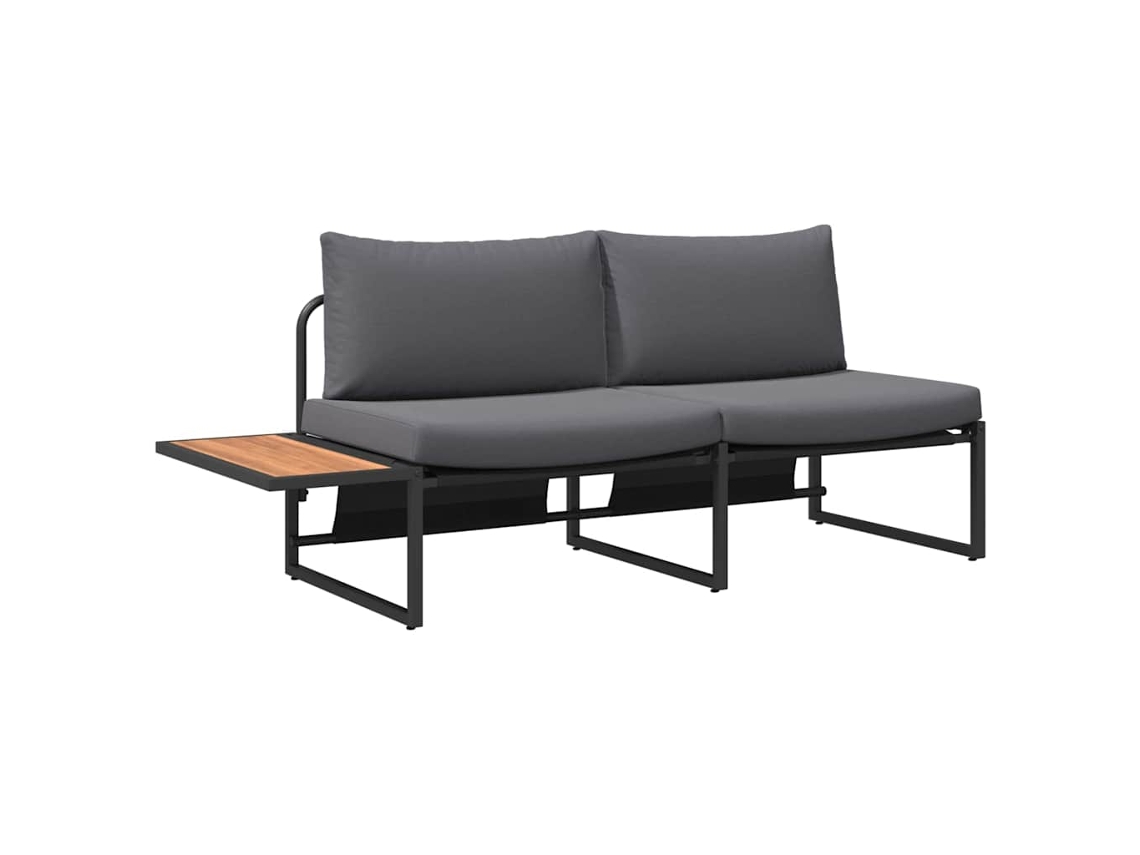 Maison Exclusive - Sofá De Jardim Com Almofada Antracite 200,5 X 70 X 85,5 Cm Aço