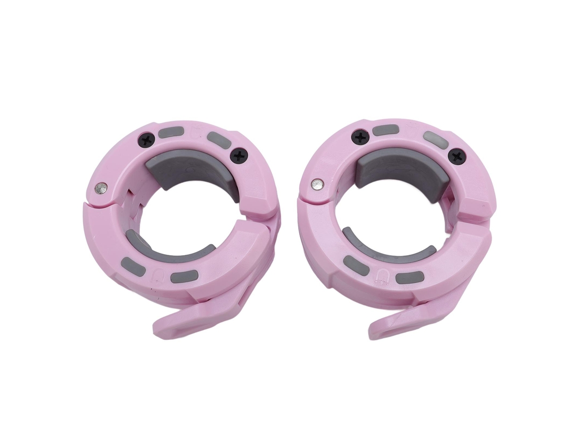 Yncm-2pcs Colares De Barra Magnéticos 50mm Rosa Cinza Nylon Silicone