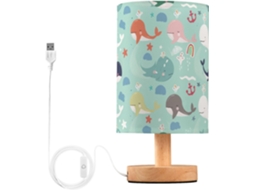 Abajur De Cabeceira Com Porta Usb, Sem Necessidade De Lâmpada, Luz Led Quente Para Quarto, Sala De Estar, Escritório