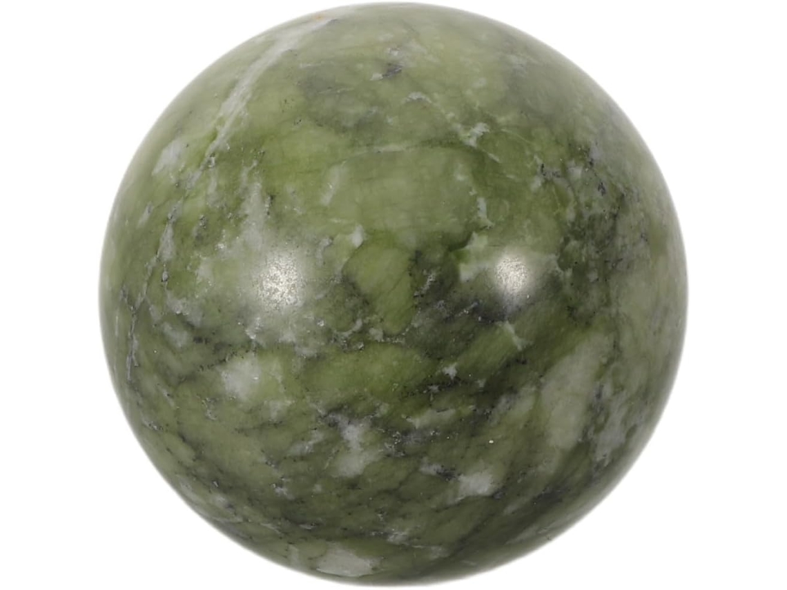 Esfera Cristal Verde Natural Hsiuyen Polida Decoração Adivinhação Refinada Fácil Manter Estar Escritório Jade GOKOCO