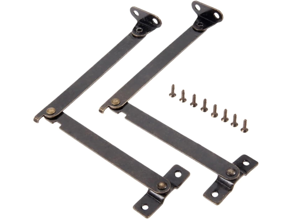Dobradiça Oculta Para Porta De Armário, Conjunto Com 2 Unidades, 108x 11mm, Suporte Para Tampa, Dobradiça Decorativa