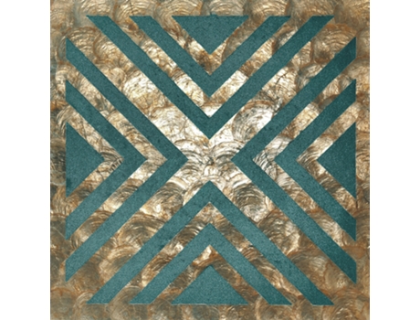 Lu010-12 Painel de Parede 3D Bronze Verde-Azul Bege WALLFACE