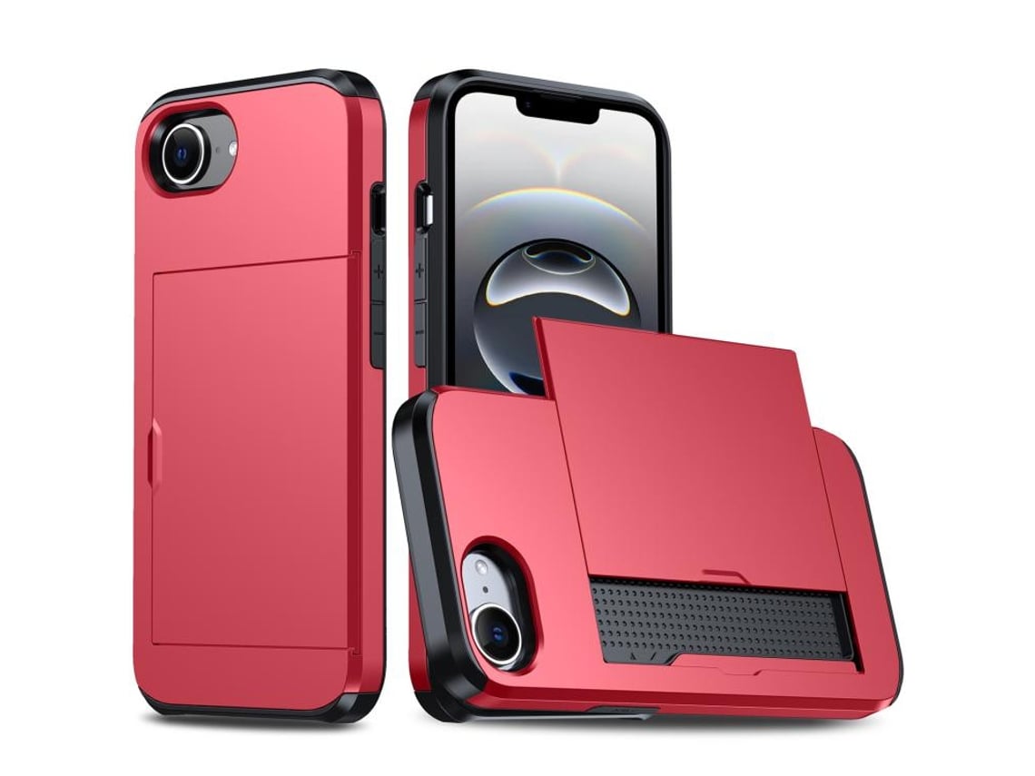 Capa Protetora À Prova De Choque Para Iphone 17e - Compartimento Para Cartão